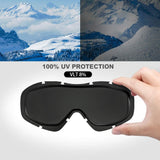OutdoorMaster OTG Ski Goggles - Over Glasses Ski/Snowboard Goggles for Men, Women & Youth - 100% UV Protection-OM-5 - Top-Down View