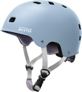 OutdoorMaster Skateboard Bike Helmet for Adults &Youth - Multi-Sport Certified Impact Resistant with 2 Removable Liners & Ventilation for Scooter, Skating-Matte Crystal Blue--Medium