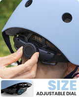 OutdoorMaster Youth & Kids Bike Helmet - Adjustable Multi-Sports Skateboard Helmet with Removable Liners for Balance Bike, Toddler Scooter, One Wheel Hoverboard-Mint Green-Small - Side View