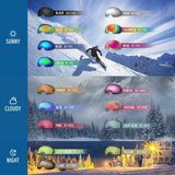 OutdoorMaster OTG Ski Goggles - Over Glasses Ski/Snowboard Goggles for Men, Women & Youth - 100% UV Protection-OM-5 - Low Angle
