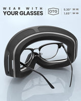 OutdoorMaster Owl Ski Goggles OTG, Snow Snowboard Goggles for Men Women Youth, Anti-Fog, 100% UV Protection-OM-72 - Rear View