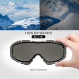 OutdoorMaster OTG Ski Goggles - Over Glasses Ski/Snowboard Goggles for Men, Women & Youth - 100% UV Protection-01VLT 10％-OM-5 - Side View