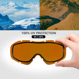 OutdoorMaster OTG Ski Goggles - Over Glasses Ski/Snowboard Goggles for Men, Women & Youth - 100% UV Protection-OM-5 - Top-Down View