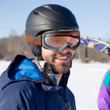 OutdoorMaster OTG Ski Goggles - Over Glasses Ski/Snowboard Goggles for Men, Women & Youth - 100% UV Protection-OM-5 - Close-Up Angle