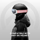 OutdoorMaster OTG Ski Goggles - Over Glasses Ski/Snowboard Goggles for Men, Women & Youth - 100% UV Protection-OM-5 - Rear View