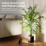 RGB LED Spot Lights with Remote - 20 Color Changing, Dimmable Indoor Accent Lamps - Rear View