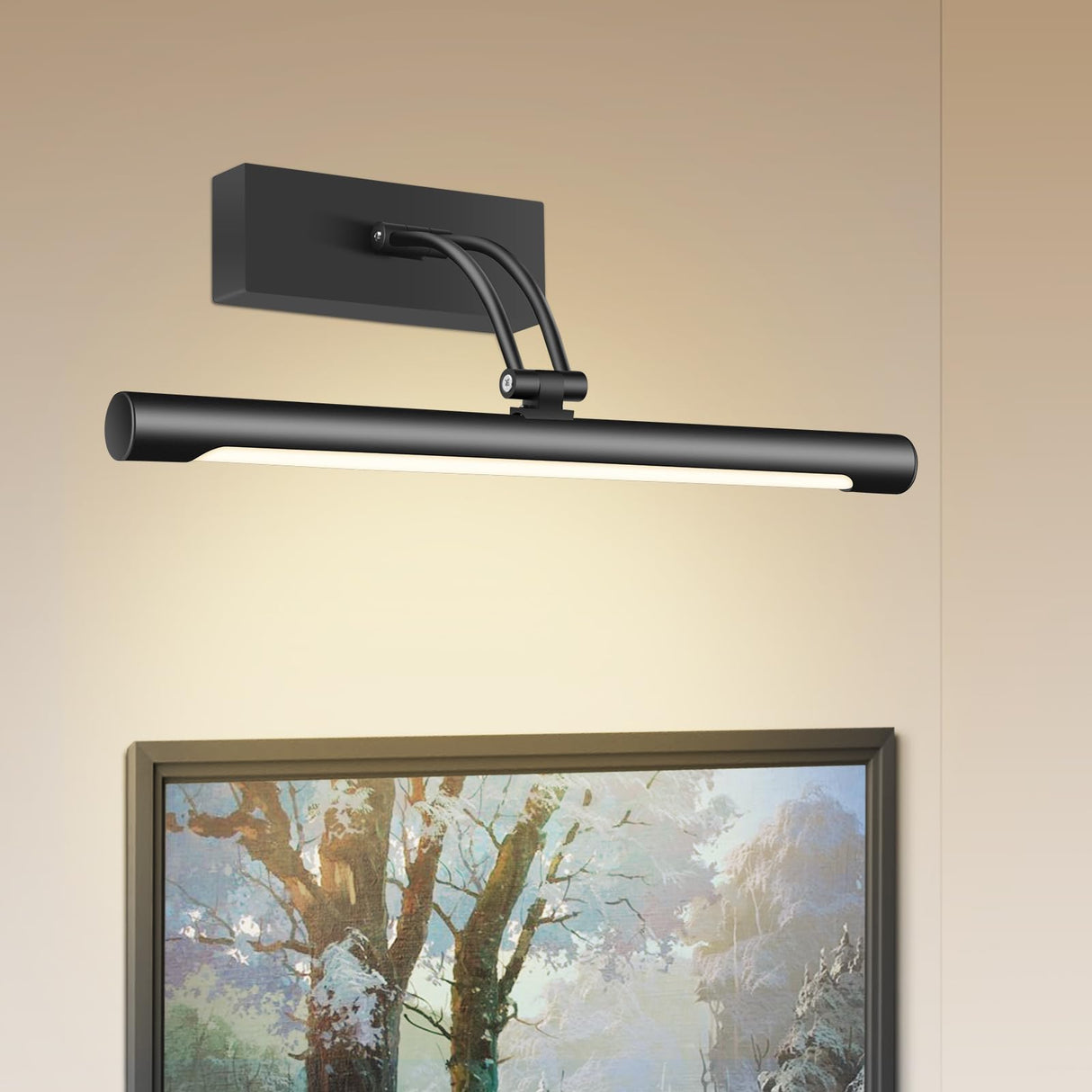 Hardwired Picture Light for Wall Black,14 inch Night Light LED Wall Sconces for Pictures,Dart Board Lights Wall Lights for Dartboard Mirror Frame Gallery
