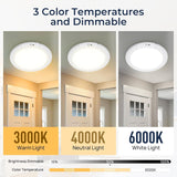 2 Pack Magnetic Wireless Ceiling Light, Rechargeable Battery Operated Ceiling Light wiht Remote, Ultra-Thin Motion Sensor Shower Lamp for Bathroom Closet Porch - Rear View