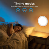2 Pack Magnetic Wireless Ceiling Light, Rechargeable Battery Operated Ceiling Light wiht Remote, Ultra-Thin Motion Sensor Shower Lamp for Bathroom Closet Porch - Close-Up Angle