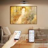 Rechargeable LED Picture Light, Black Cordless Wall Light with Remote Control, 3 Colour Temperatures, 10 Brightness Levels, 180° Adjustable Head, Timer, USB-C Charging 2 Pack Black - 45-Degree Angle