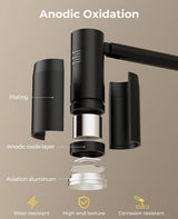 Zoomable Picture Light for Wall, Battery Operated Art Light for Paintings CCT Dimmable Spotlight for Wall Art Wall Light with Remote Control for Living Room Gallery Dartboard Bathroom 2PCS - Side View