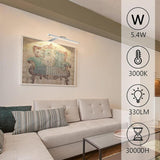 Picture Lights for Wall Plug in or Hardwired,3000K Warm White Dart Board Lights with Remote,13.5inches Silver LED Art Light Dimmbare mit Timer for Gallery Paintings Picture Dartboard - Top-Down View