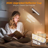 Magnetic Wireless Battery Operated Wall Sconce, Rechargeable Remote Control & Touch Control Wall Sconces Set of Two, 3-Color Temperatures LED Wall Lights, 360° Rotatable (Walnut, 2-Pack) - Front View