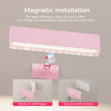 Wireless Vanity Lights for Mirror Set of 2-4000mAh Rechargeable Stick On Makeup Light with CCT Modes & Dimmable Brightness, Cordless Light for Mirror, Vanity, Bathroom, Renter Friendly - Close-Up Angle