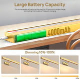 Picture Light Battery Operated, 16in Wireless Art Light for Paintings CCT Dimmable Recharging Battery Picture Light with Remote Control for Gallery Dartboard Art Bedroom Bathroom Gold - 45-Degree Angle