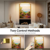 Picture Lights for Wall, Battery Operated Picture Light 16in Gallery Light for Paintings CCT Dimmable Gold - Top-Down View