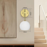 Rechargeable Wall Light Indoor,Battery Operated Wall Lamp with Remote,Indoor Wall Light with 3 Color Modes and RGB,Frosted Glass Wall Mounted Lamp for Living Room Bedrooms 2 Pack (Gold) - Close-Up Angle