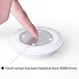 6 LED Light Set with Remote - Cool White for Cabinets & Displays - Top-Down View