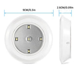 6 LED Light Set with Remote - Cool White for Cabinets & Displays - 45-Degree Angle