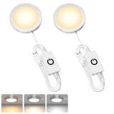 3D Printer LED Lamp Kit 2 Pack,3D Printed DIY Hardware Model Spare Parts 5V USB Powered,Wireless Puck Light Dimmable Touch Control,3 Color Warm (3000K) alanced Mixed (4000K) ol (6500K)