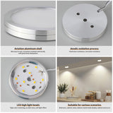 3D Printer LED Lamp Kit 2 Pack,3D Printed DIY Hardware Model Spare Parts 5V USB Powered,Wireless Puck Light Dimmable Touch Control,3 Color Warm (3000K) alanced Mixed (4000K) ol (6500K)