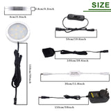 3 Pack Round Display 240V LED Puck Lights,6W Under Cupboard Counter Shelf Lights(Daylight White 6000K)