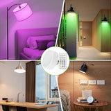 LED Puck Lights with Remote Battery Powered RGB Puck Light for E27 Chandelier,Dimmable Puck Light for Table Lamp Cupboard - Top-Down View