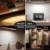 AIBOO Under Cabinet Lights, 4 Pack Rechargeable Motion Sensor Lights, 23.3 cm Magnetic LED Cupboard Lights, 3 Colour Temperatures, Dimmable USB-C Lights for Kitchen Wardrobe Stairs - Extra Image