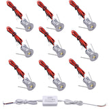 Mini LED Downlights for Ceiling 9 Pack,Cold White 6000K LED Recessed Ceiling Lights Spot Lights for Living Room Bedroom Kitchen Garden [Energy Class E] - Front View