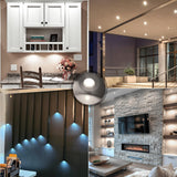 Mini LED Downlights for Ceiling 9 Pack,Cold White 6000K LED Recessed Ceiling Lights Spot Lights for Living Room Bedroom Kitchen Garden [Energy Class E] - Rear View