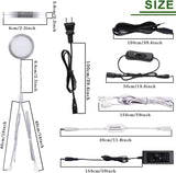 Linkable Under Cabinet LED Lighting 12V Dimmable Puck Lights with Wireless RF Remote Control, Hardwired & Wall Plug in for Kitchen Mood Lighting,Daylight White - Side View