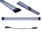 Dimmable Led Under Cabinet Lighting Bar Linkable Kits with Rocker Switch Under Counter Kitchen,Showcase,Shelf Lighting(3 Panel Kits Cold White) - 45-Degree Angle
