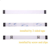 Dimmable Led Under Cabinet Lighting Bar Linkable Kits with Rocker Switch Under Counter Kitchen,Showcase,Shelf Lighting(3 Panel Kits Cold White) - Rear View
