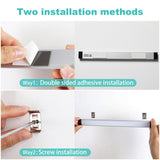 Dimmable Led Under Cabinet Lighting Bar Linkable Kits with Rocker Switch Under Counter Kitchen,Showcase,Shelf Lighting(3 Panel Kits Warm White) - Top-Down View