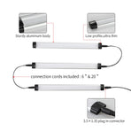 Dimmable Led Under Cabinet Lighting Bar Linkable Kits with Rocker Switch Under Counter Kitchen,Showcase,Shelf Lighting(3 Panel Kits Warm White)