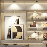 3 Pack Smart Under Cabinet Lights Hardwired,Dimmable LED Light for Kitchen Under Cabinet with Alexa Google Remote APP Control for Under Counter Lights for Cabinet Closets(Cold White) - Close-Up Angle