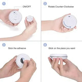 USB Rechangeable RGBW LED Cabinet Light Puck Lights 16Colors Timmer Remote Control 6 Pack - Front View