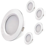 RV Interior Lights AIBOO Super Slim LED Ceiling Lights DC12V 2W 200LM Full Aluminum RV Recessed Lighting for Camper Van Motorhome Sailboat Houseboat 2700K Warm White(4 Pack)