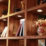 3 LED Light Set with Remote - Warm White for Cabinets & Displays - Rear View