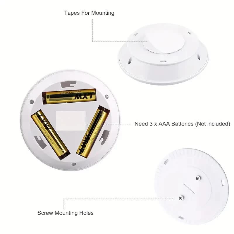 6 LED Light Set with Remote - Warm White for Cabinets & Displays