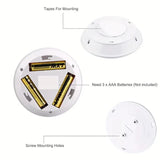6 LED Light Set with Remote - Warm White for Cabinets & Displays - Top-Down View