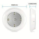 6 LED Light Set with Remote - Warm White for Cabinets & Displays - Rear View