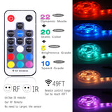 Mini Remote Controller for RGB Color LED Strip Lights, RF Dimmer for 12V DC LED Ribbon, LED Neon Sign, Wireless Remote Control for Dimmable 3528 5050 Under Cabinet Puck Lights(RGB) - Close-Up Angle