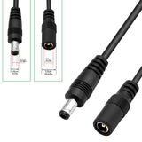 Single Color Slider Dimmer with Timer - PWM 1pc DC 5V/12V/24V LED Controller, 36W Max, Slide Brightness Control & Auto-Off for LED Strip Lights, Closet, Counter, Aquarium Lighting (Black) - Rear View