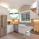 100PCS Cable Clips White, AIBOO Upgraded Wire Clips Adhesive with 50PCS Small Size & 50PCS Large Size Cable Straps, Mini Cable Wire Management for Handling Under Cabinet Lighting with Cords - Rear View