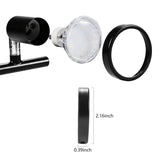 6 Pack GU10/MR16 Bulb Decorative Trim Rings, Heat Insulation Anti-Scald Protective Rings for Track Lighting, Snap-On Spring-Loaded Design (Matte Black)
