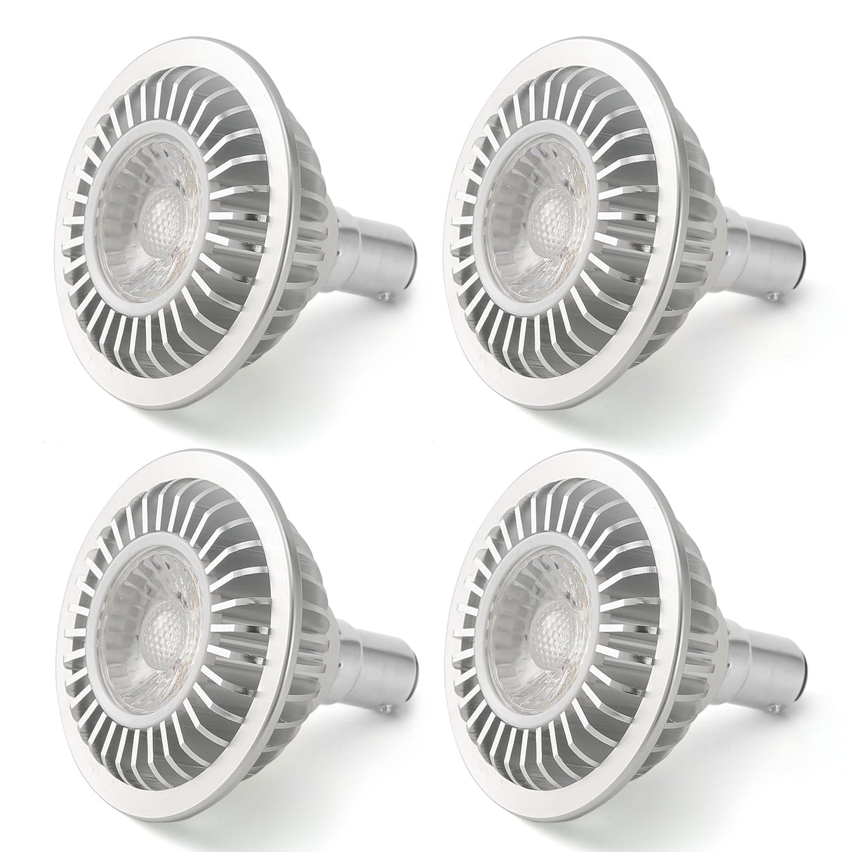 AR70 LED Light Bulb BA15D B15 Base, AC/DC12V Input, 7W 500lm for Home Household Commercial Lighting, 50W Halogen Lamp Replacement(Natural White,4 Pack)