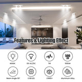 AR70 LED Light Bulb BA15D B15 Base, AC/DC12V Input, 7W 500lm for Home Household Commercial Lighting, 50W Halogen Lamp Replacement(Natural White,4 Pack) - Top-Down View