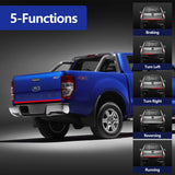 Double Row 60 inch 264 pcs LED for Pick up/Truck Tailgate Light Bar Side Bed Light Strip Bar IP67 Waterproof Reverse- 5 Functions Tail/Brake/Turn Signals/Reverse - Front View