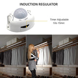 LED Motion Sensor Cabinet Light,2 Pack USB Powered Closet Night Light,20 inch Under Counter Lighting Kit with Automatic Shut Off Timer for Kitchen Pantry Wardrobe Cupboard (Natural White 4000K) - 45-Degree Angle